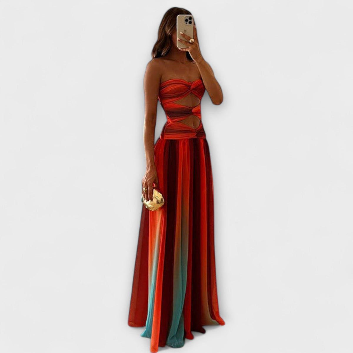 Style200™ | Chic Strapless Maxi Dress for Any Occasion