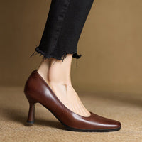Henriette™ | Square Toe Kitten Heels