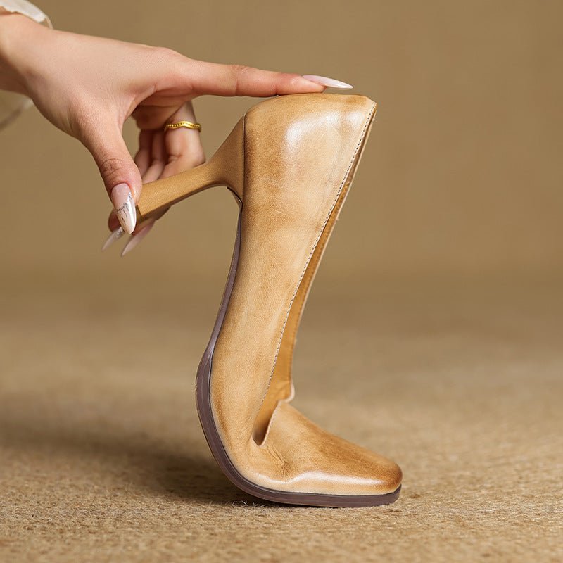 Henriette™ | Square Toe Kitten Heels