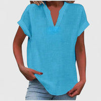 Xavinah™ | Chic V-Neck Blouse for Everyday Wear