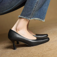 Henriette™ | Square Toe Kitten Heels