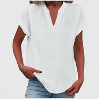 Xavinah™ | Chic V-Neck Blouse for Everyday Wear