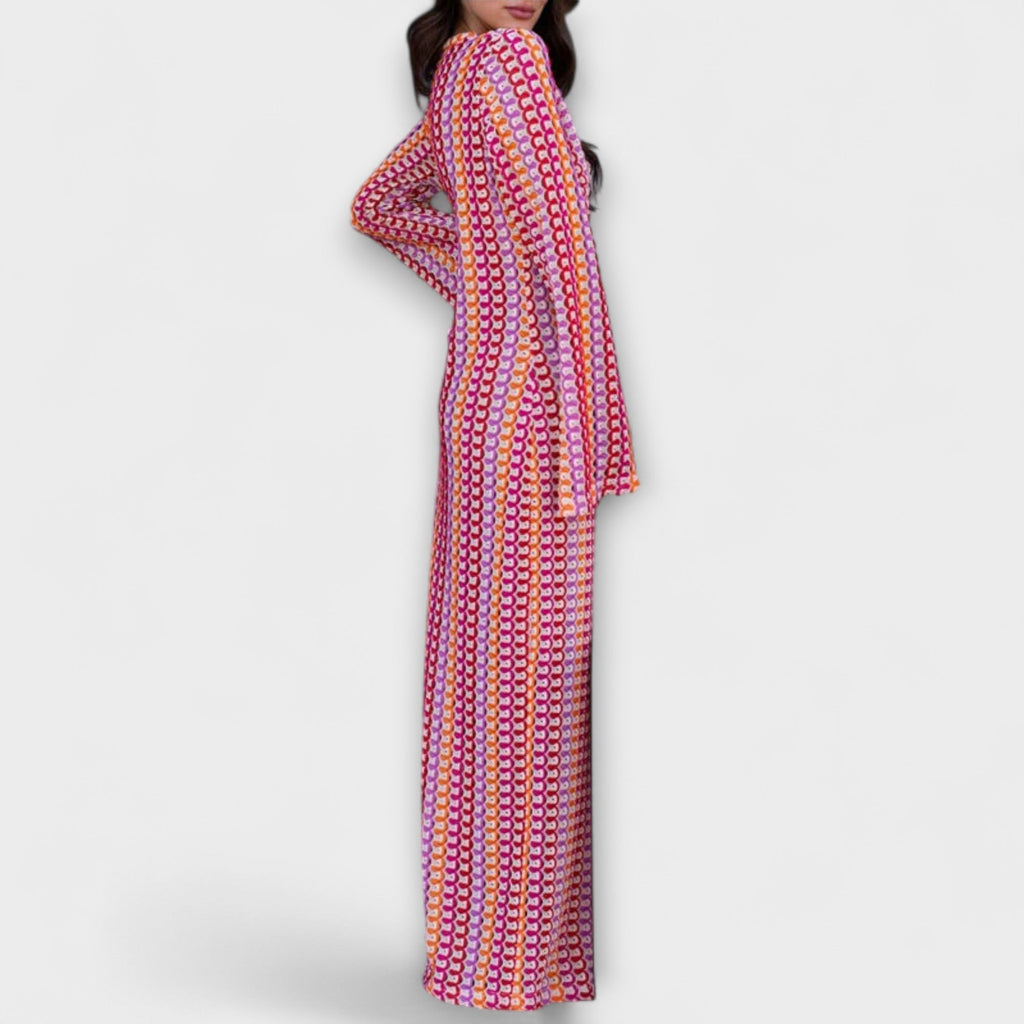 Style200™ | Elina V-Neck Maxi Dress for Summer Getaways