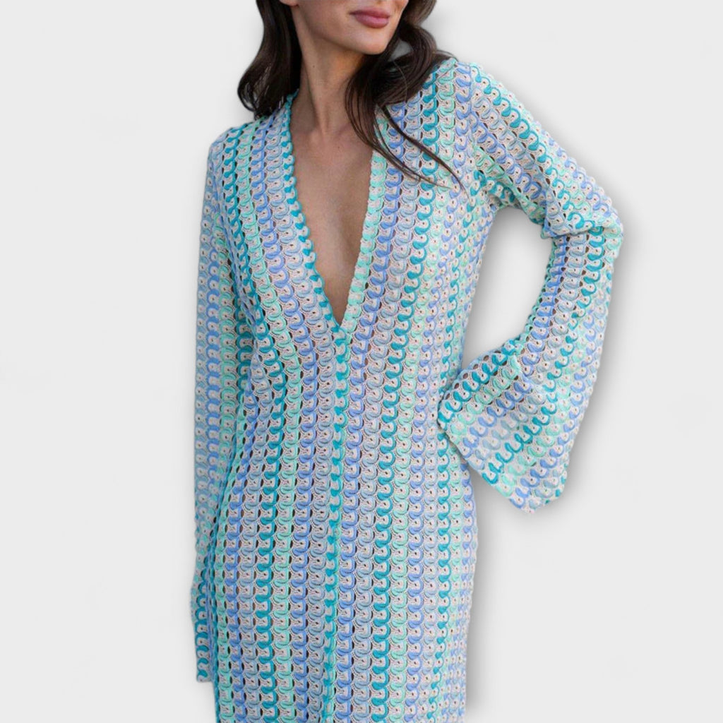 Style200™ | Elina V-Neck Maxi Dress for Summer Getaways