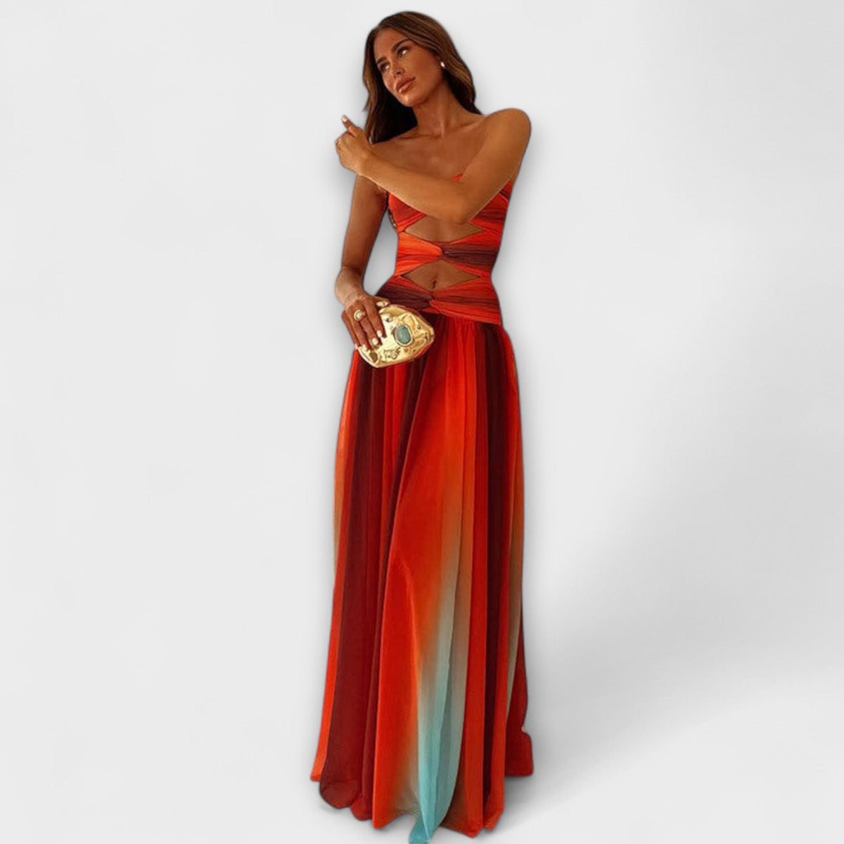 Style200™ | Chic Strapless Maxi Dress for Any Occasion