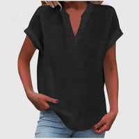 Xavinah™ | Chic V-Neck Blouse for Everyday Wear