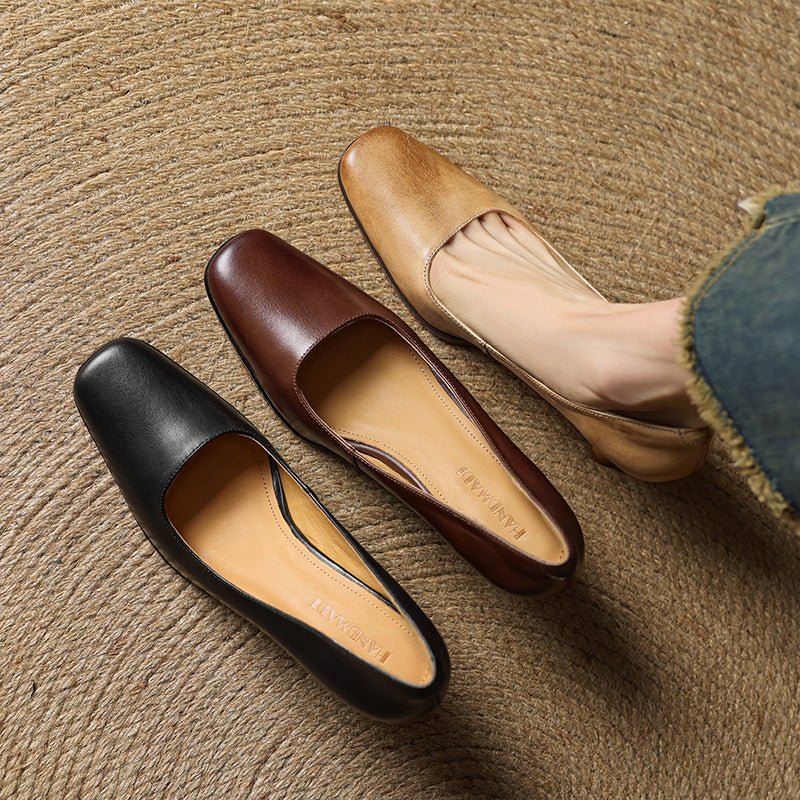 Henriette™ | Square Toe Kitten Heels