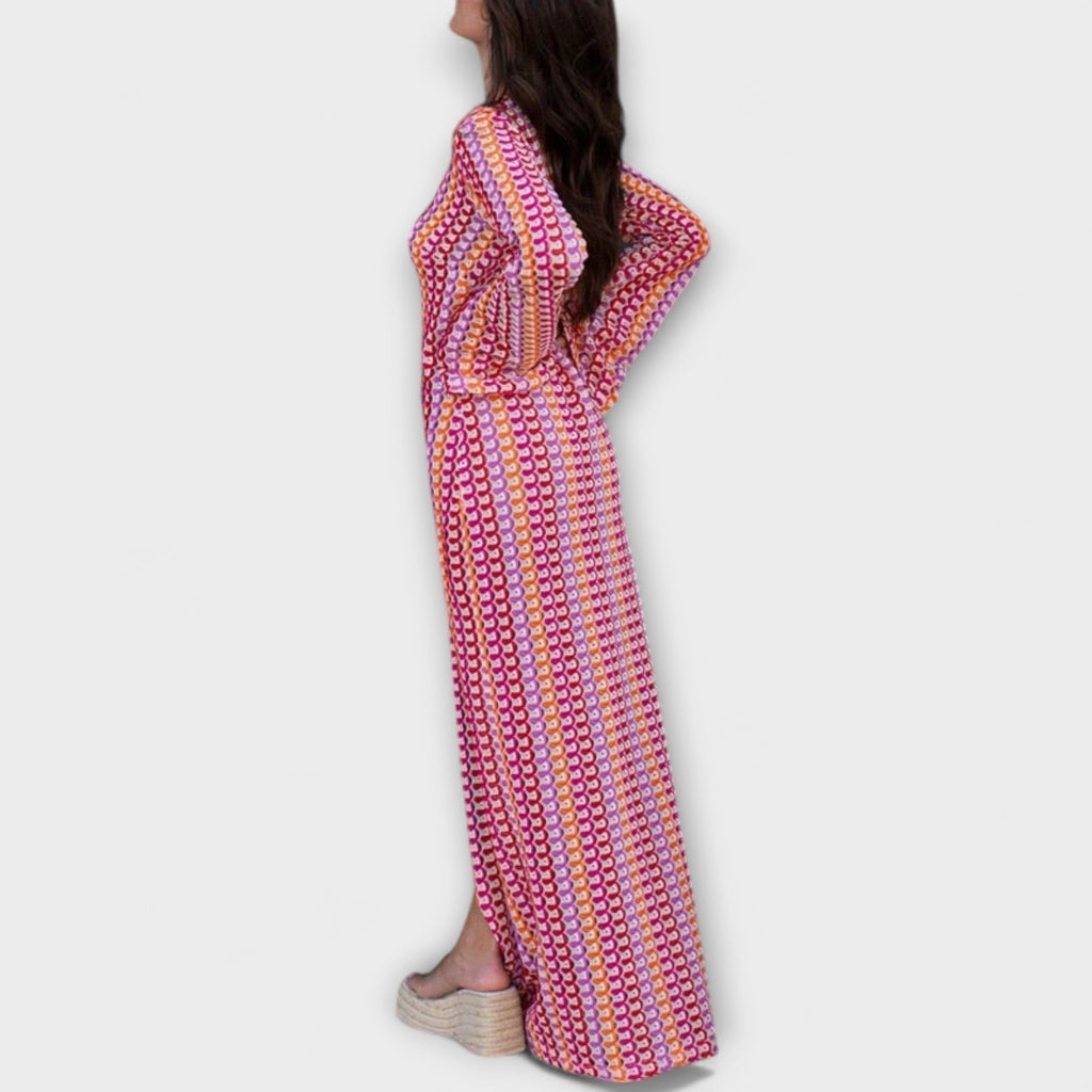 Style200™ | Elina V-Neck Maxi Dress for Summer Getaways