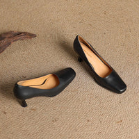 Henriette™ | Square Toe Kitten Heels