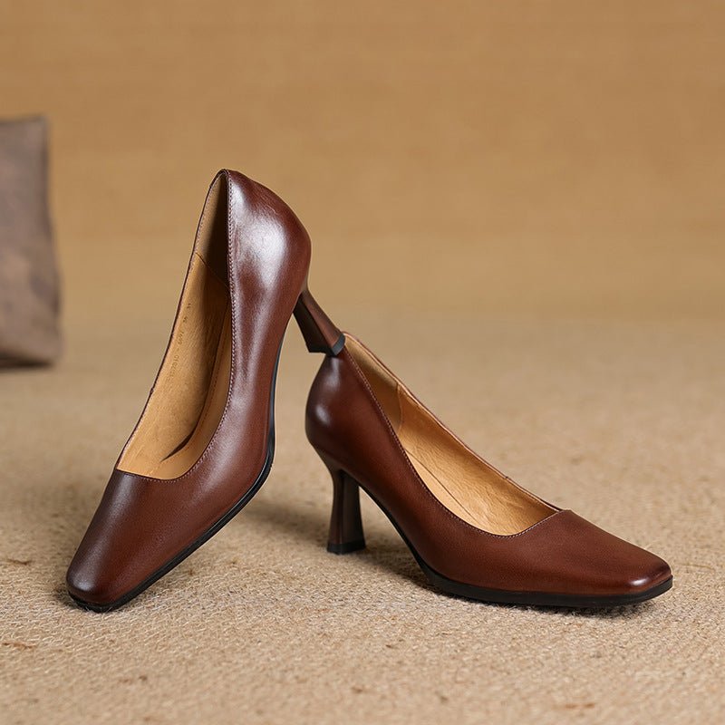Henriette™ | Square Toe Kitten Heels