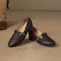 Dorothea™ | Woven Strap Block Heel Loafers