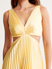 Elle | Women's Wedding Guest V-Neck Maxi Dress Evening