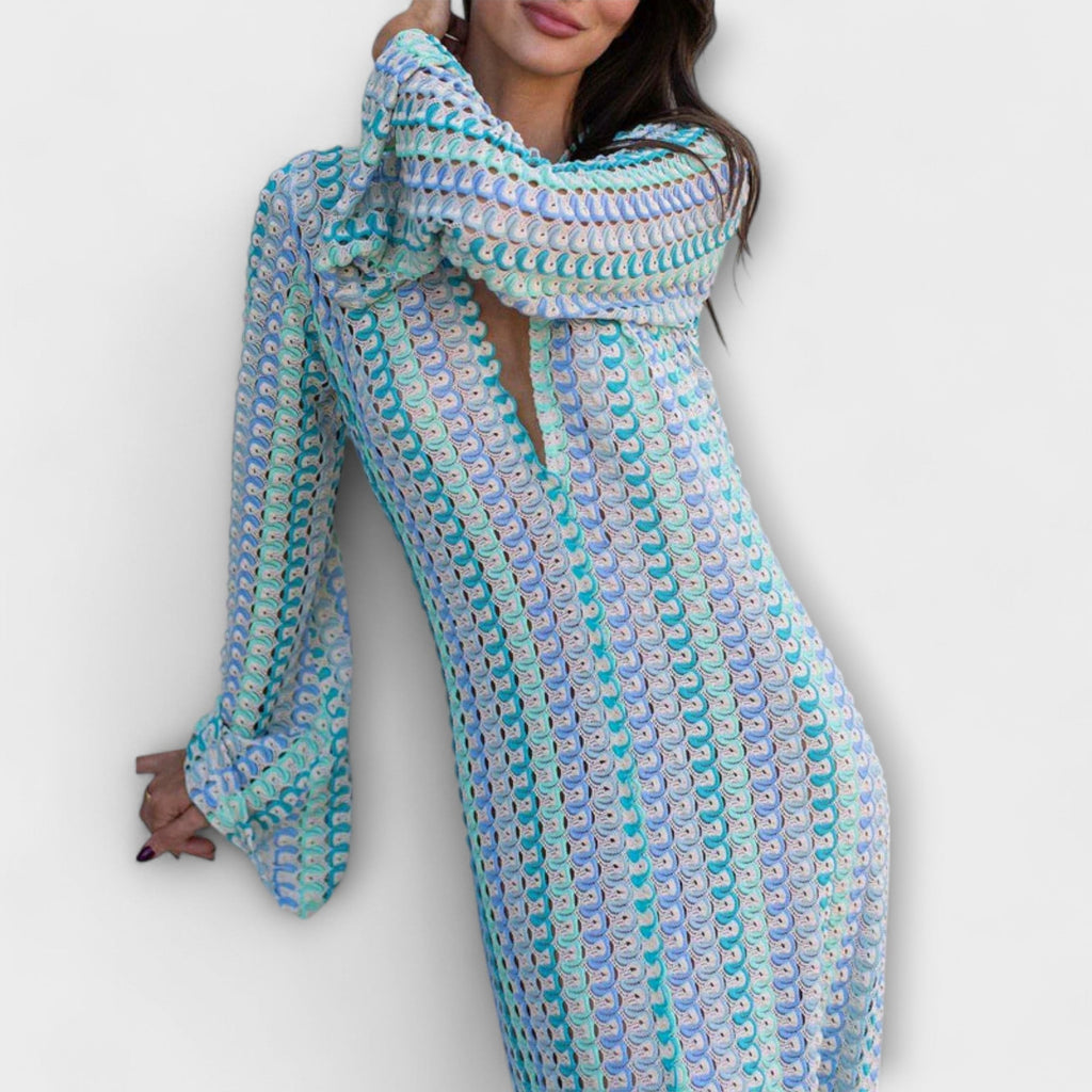 Style200™ | Elina V-Neck Maxi Dress for Summer Getaways