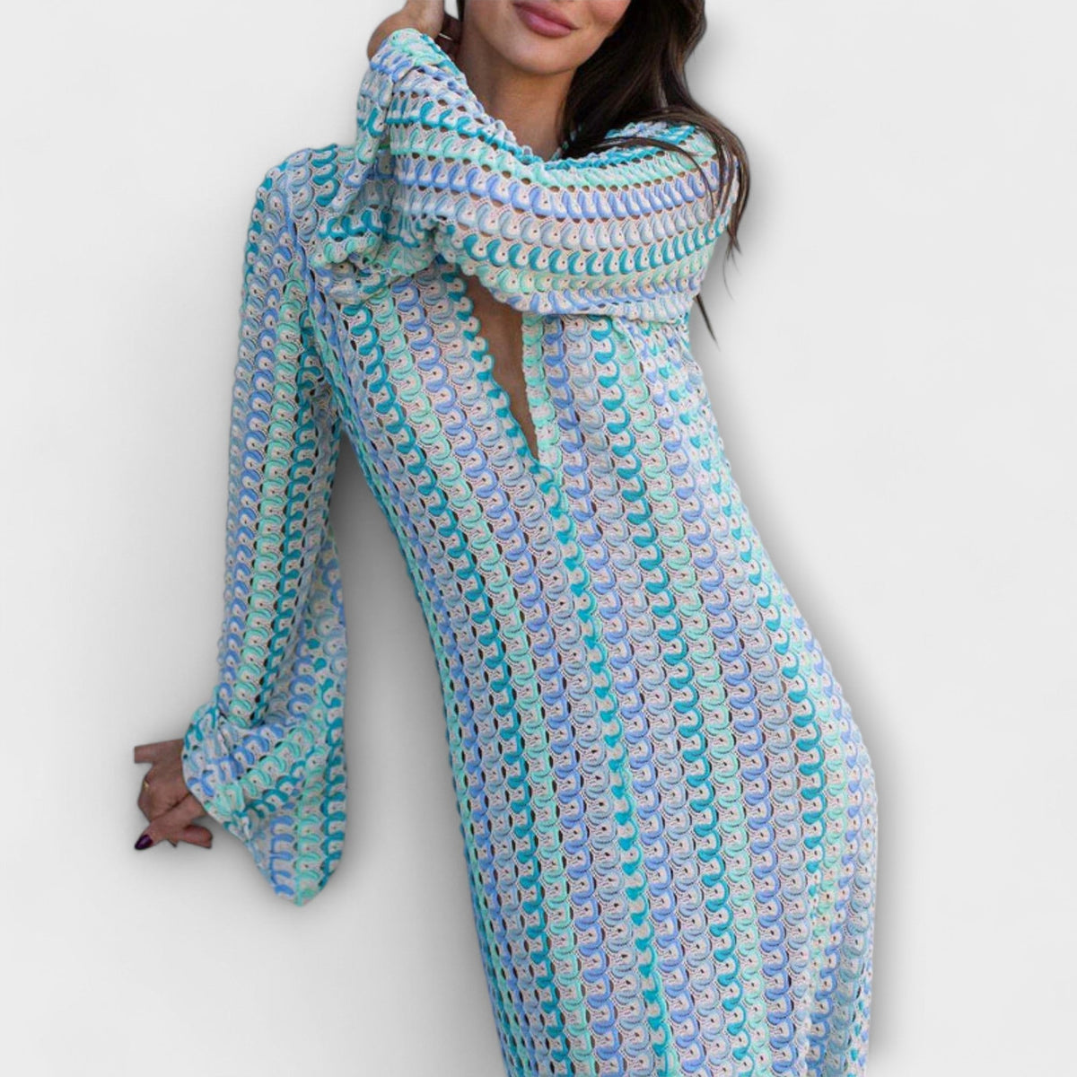 Style200™ | Elina V-Neck Maxi Dress for Summer Getaways