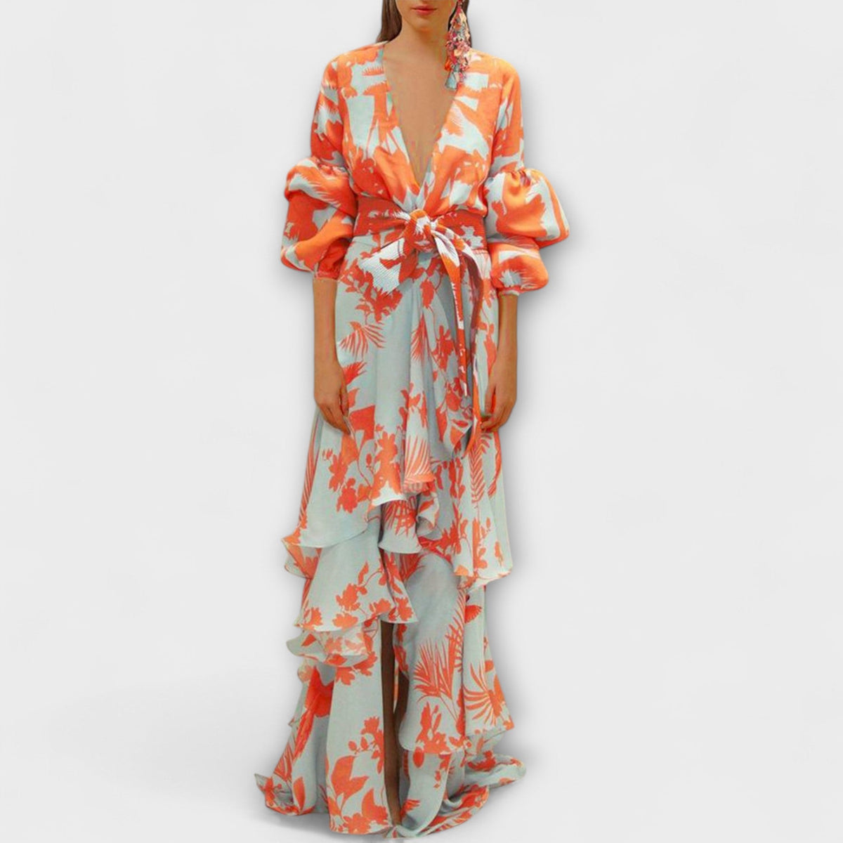 Style200™ | Marie - Flowy Chiffon Dress for Festive Occasions