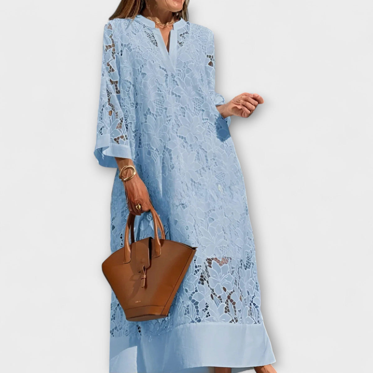 Style200™ | Valmere Dahlia Floral Embroidered Dress for Special Occasions