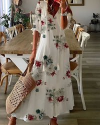 Théodora | V-Neck Maxi Dress