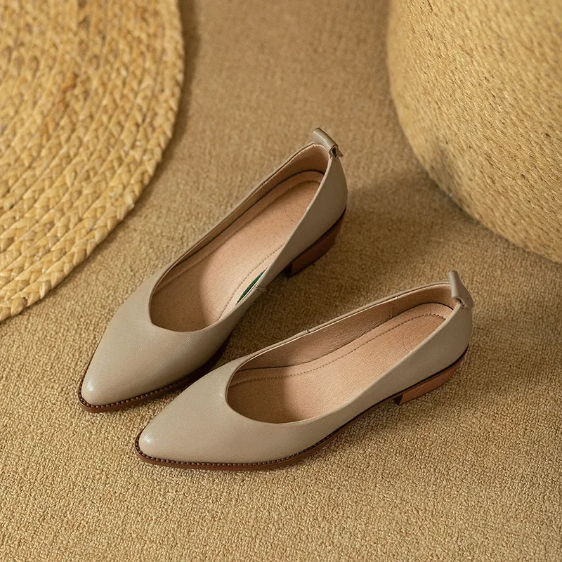 Harriet™ | Women's Block Heel Pumps Pointed Toe Slip On Work Shoes