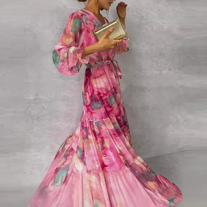 Brigitte™ | Emilyn - Floral Wedding Guest Dress
