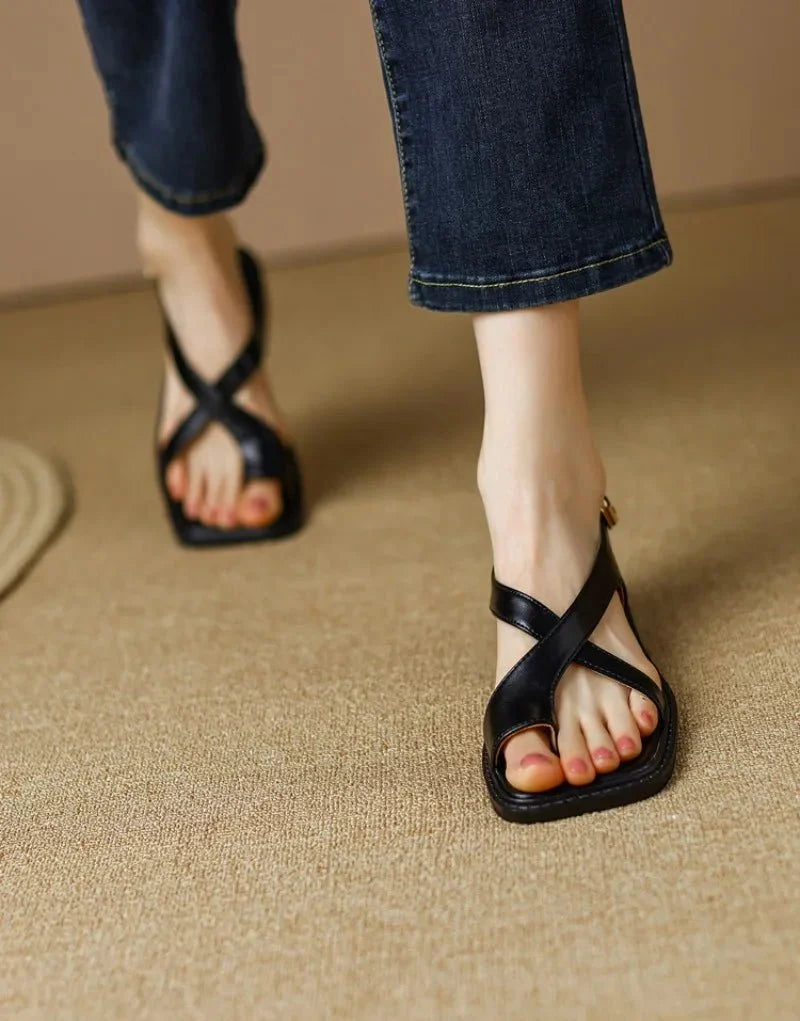 Monique™ | Thong Block Heel Sandals