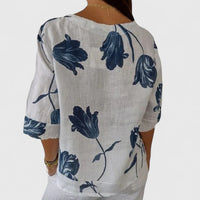 Isabel™ | Chic Floral Pattern Blouse for Special Occasions