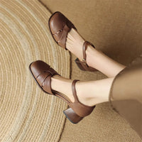 Augusta™ | Cutout Ankle Strap Block Heels