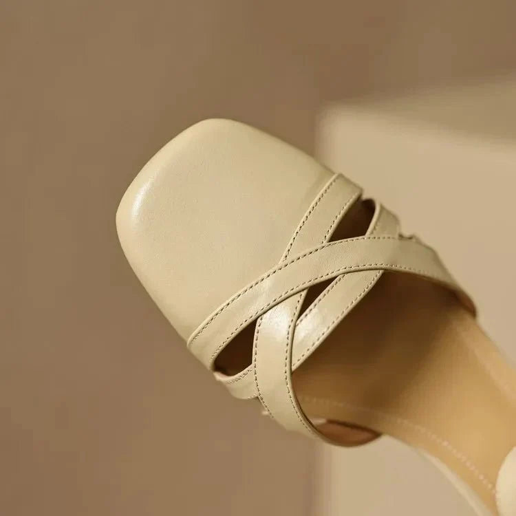 Wilhelmina™ | Caged Strappy Block Heels