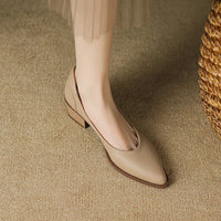Cora™ | Women's Pointed Toe Block Heel Pumps Slip On Mid Heel Shoes