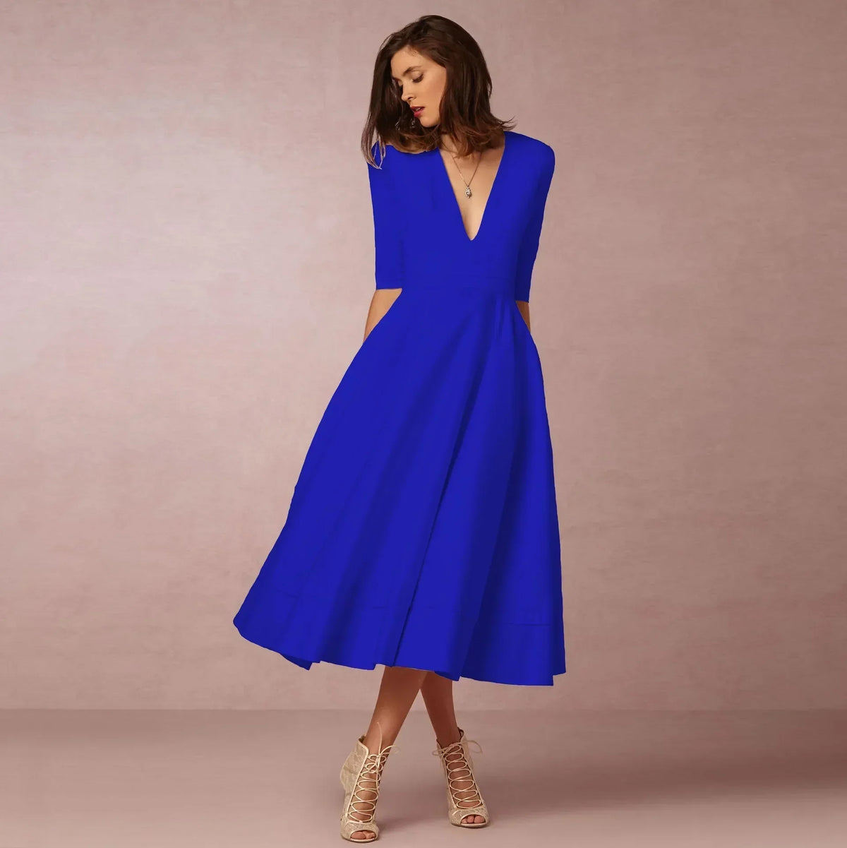 Allison™ | Women’s Elegant Flowing Midi Dress