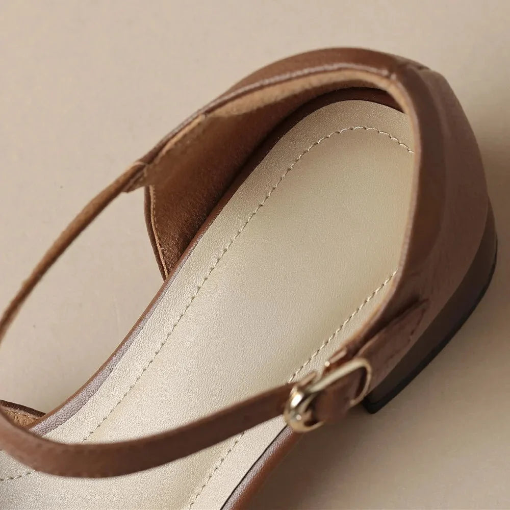 Augusta™ | Cutout Ankle Strap Block Heels