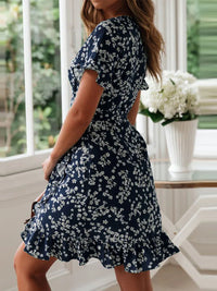 Jacinte™ | Floral Wrap Mini Dress for Effortless Style