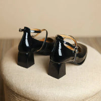 Celeste™ | Women's Ankle Strap Block Heel Pumps Square Toe Mary Jane
