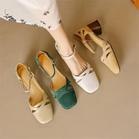 Wilhelmina™ | Caged Strappy Block Heels