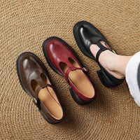 Rowena™ | Women's Chunky Block Heel Mary Jane Pumps Round Toe Strap