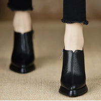 Giselle™ | Women's High Heel Pumps Platform Block Heel Side Zipper
