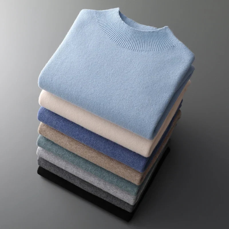 Ashbury Cashmere-Feel Half-Neck Sweater