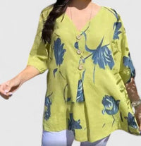 Isabel™ | Chic Floral Pattern Blouse for Special Occasions