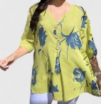 Isabel™ | Chic Floral Pattern Blouse for Special Occasions