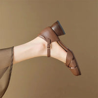Augusta™ | Cutout Ankle Strap Block Heels