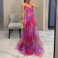 LUCÍA | Floral Organza Maxi Dress