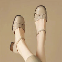 Augusta™ | Cutout Ankle Strap Block Heels