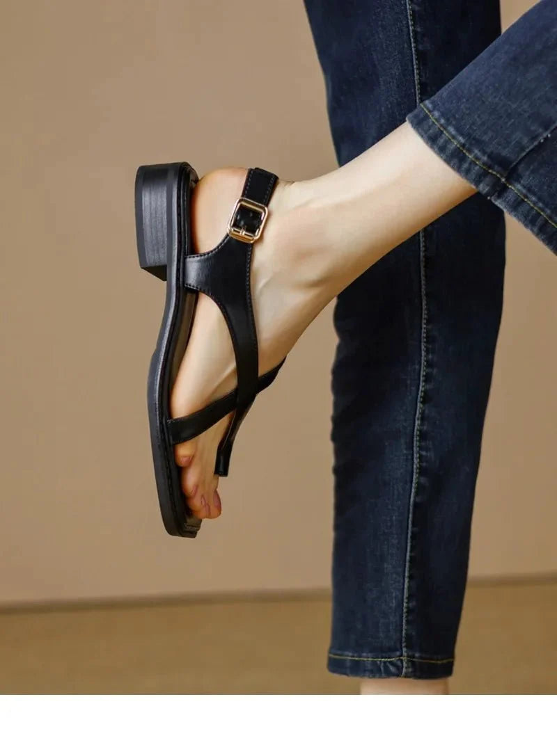 Monique™ | Thong Block Heel Sandals