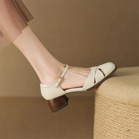 Augusta™ | Cutout Ankle Strap Block Heels