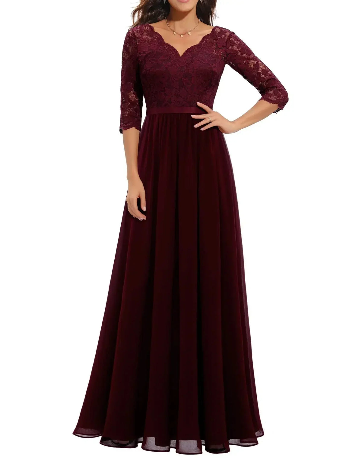 Diane™ | Women’s Elegant Lace Long Dress