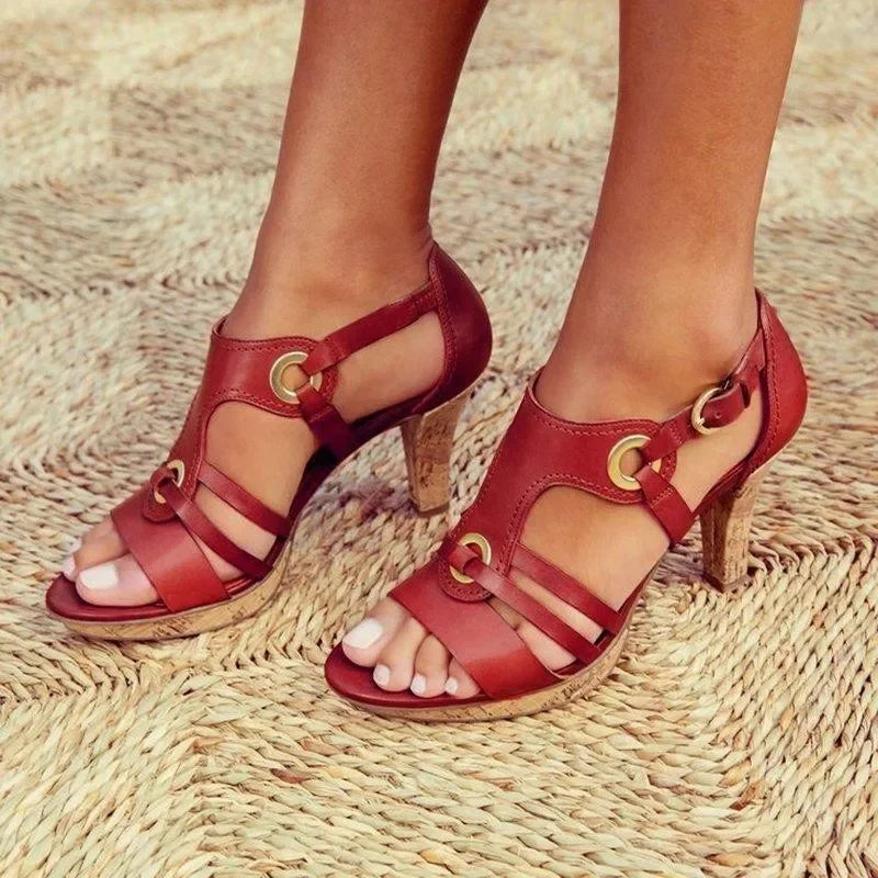 ROSA | Strappy Caged High Heels