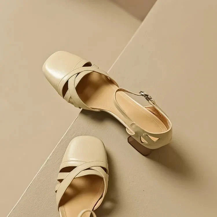 Wilhelmina™ | Caged Strappy Block Heels