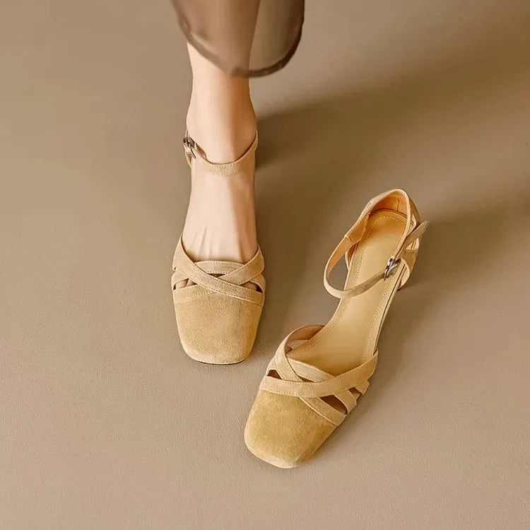 Wilhelmina™ | Caged Strappy Block Heels
