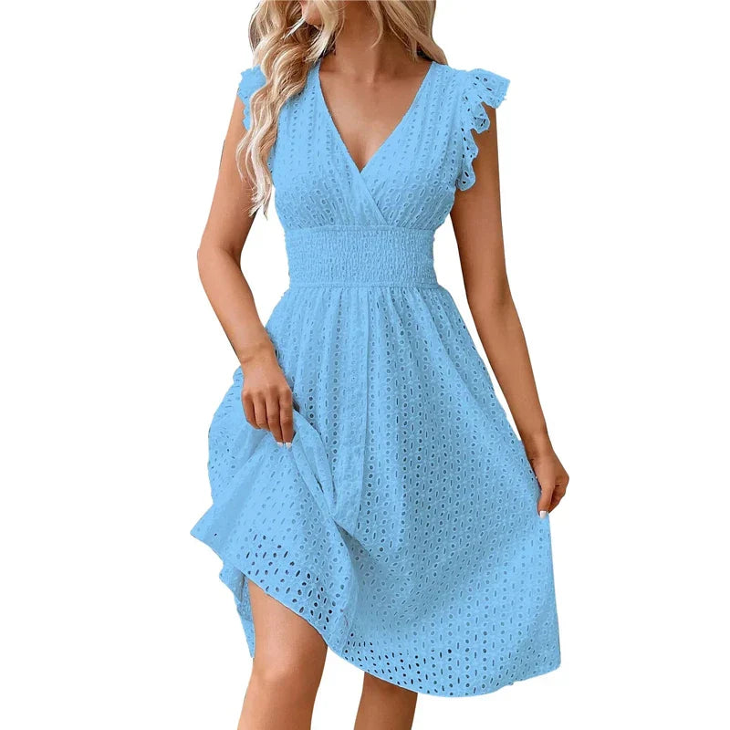 Nelly™ | Lisa - V-Neck Summer Dress