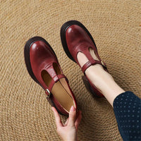 Rowena™ | Women's Chunky Block Heel Mary Jane Pumps Round Toe Strap