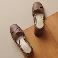 Augusta™ | Cutout Ankle Strap Block Heels